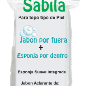 esponja con jabón sabila