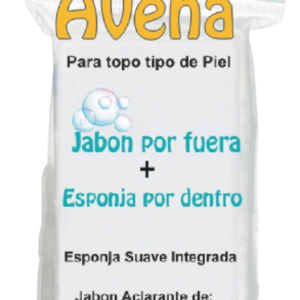 esponja con jabón avena